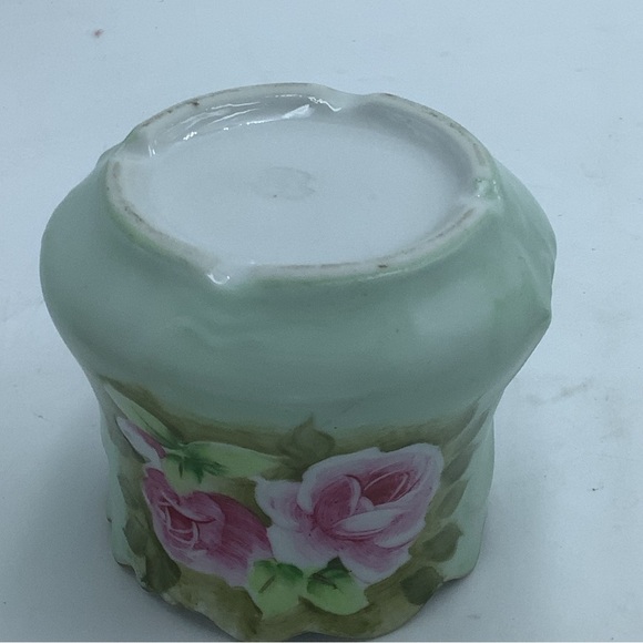 Vintage Green Floral Lidded Jam/Jelly Jar - Picture 9 of 9